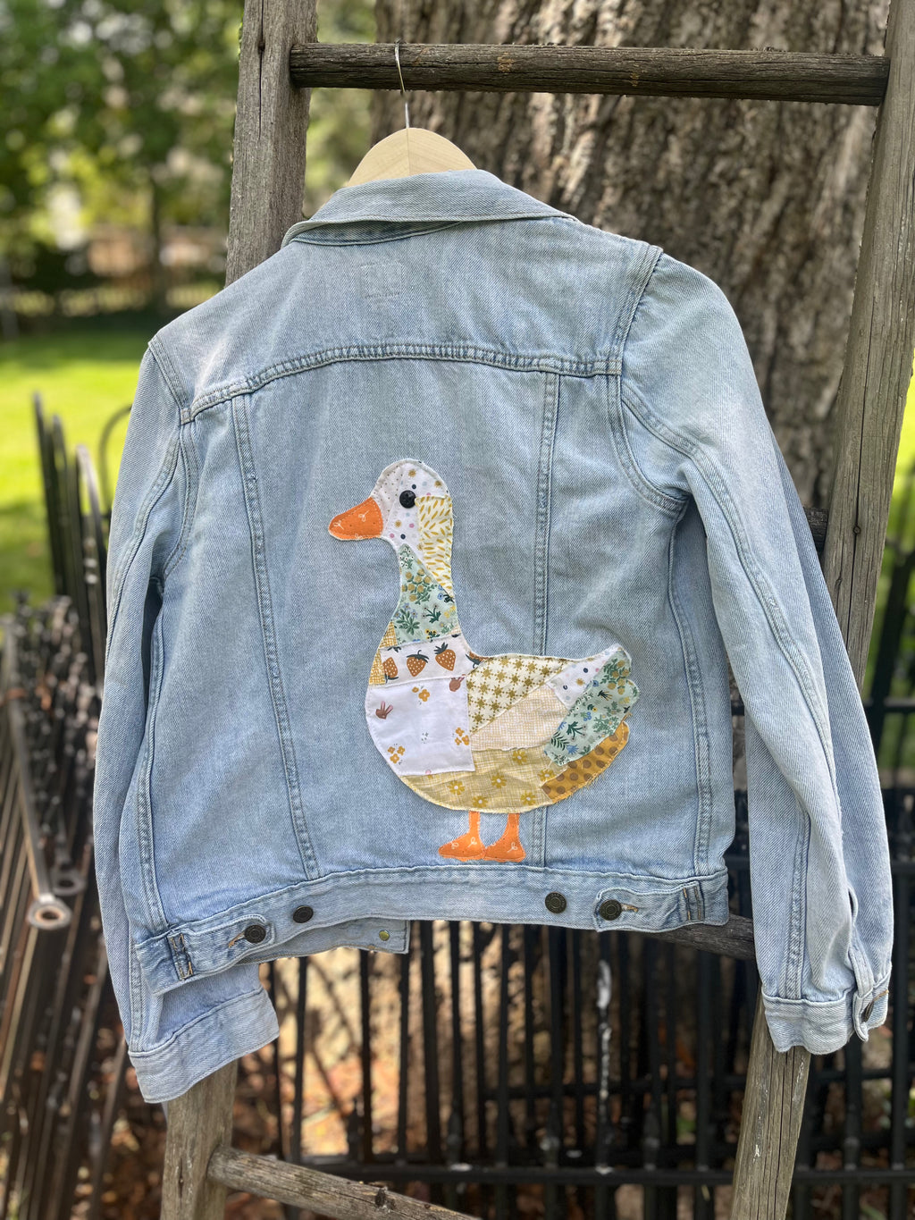 Size Small Denim Jacket with Goose