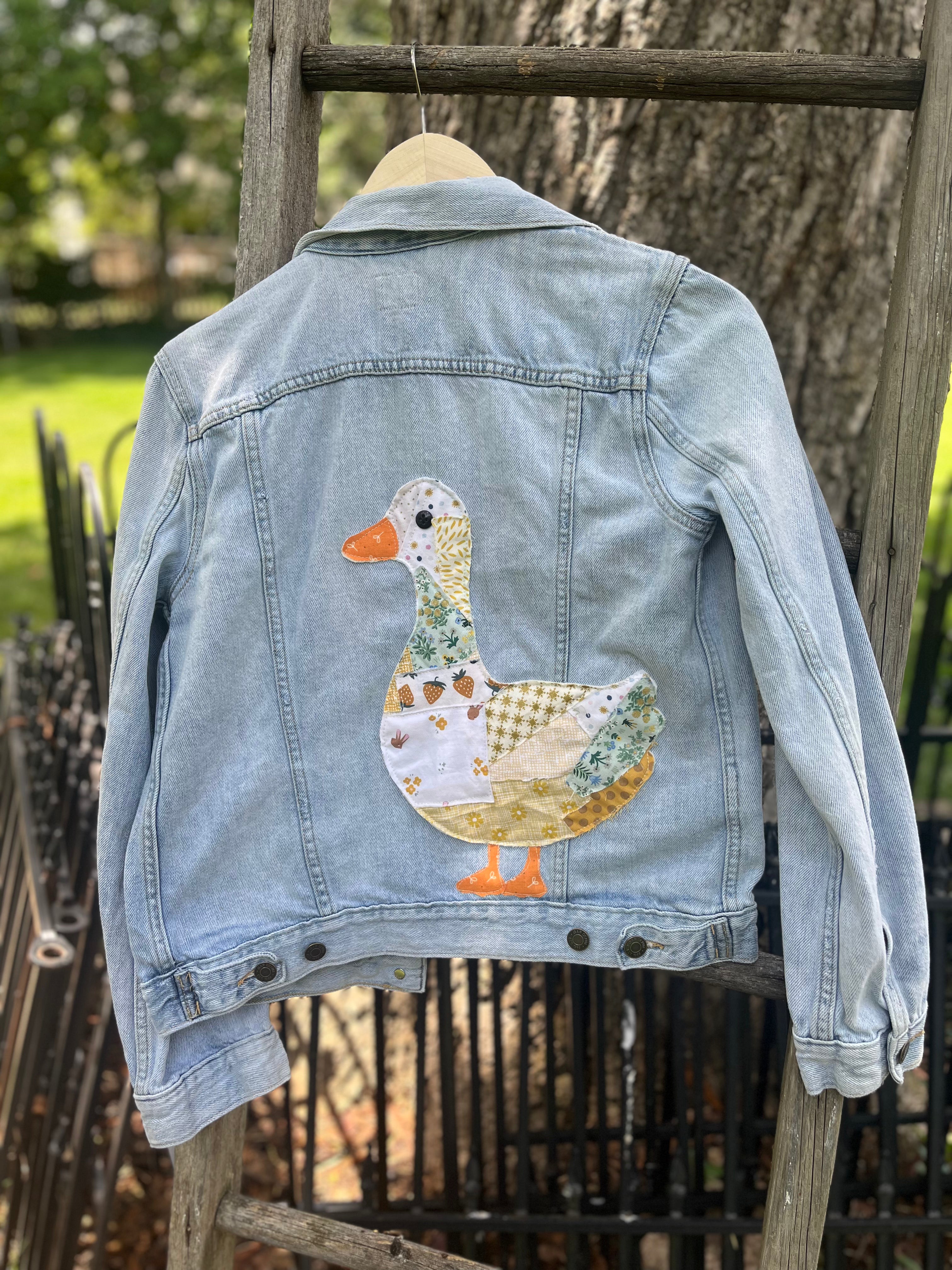 Size Small Denim Jacket with Goose