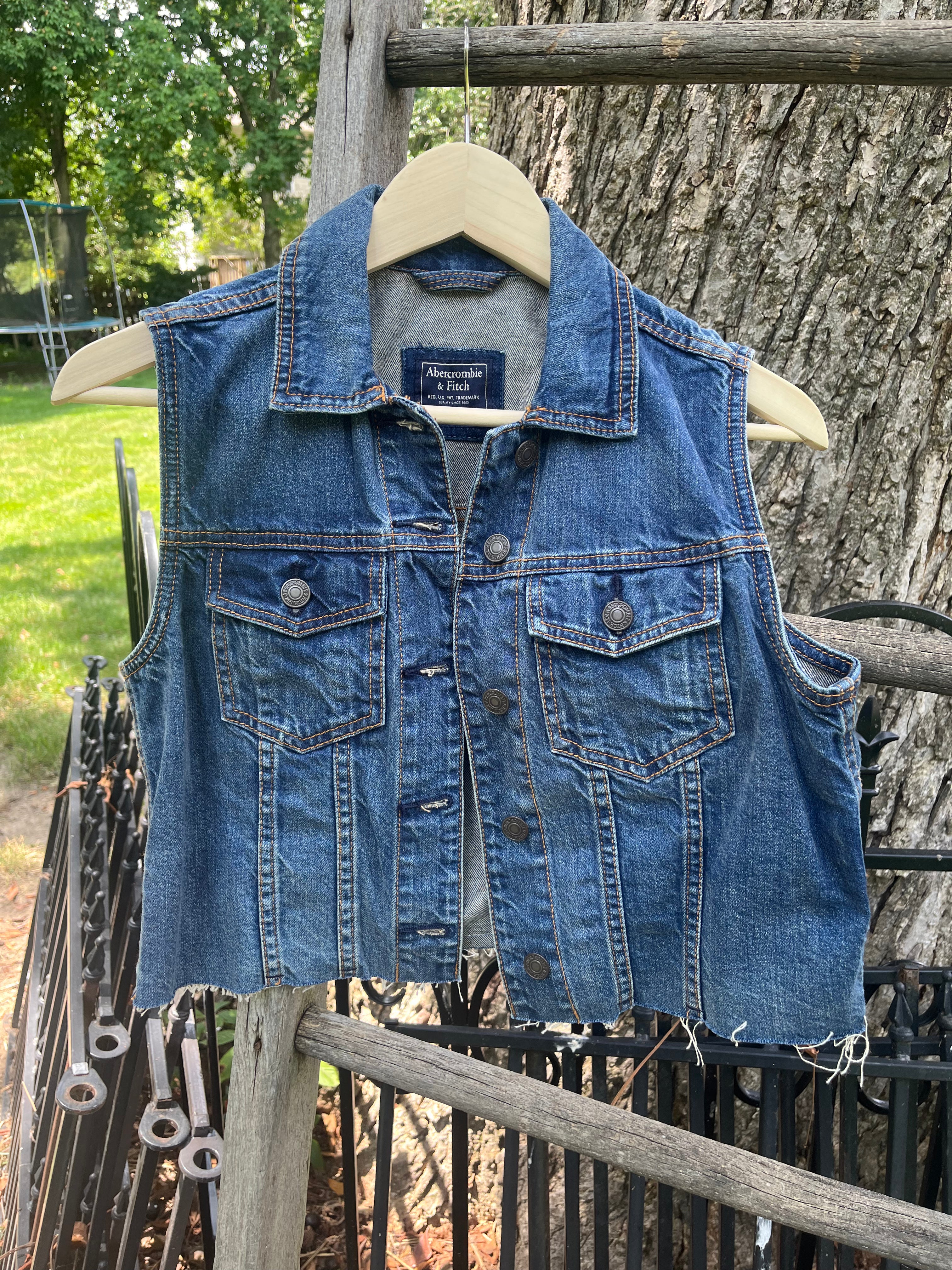Up-cycled Small Denim Vest