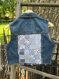 Up-cycled Small Denim Vest