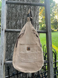 Up-cycled workwear sling bag