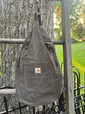 Up-cycled workwear sling bag